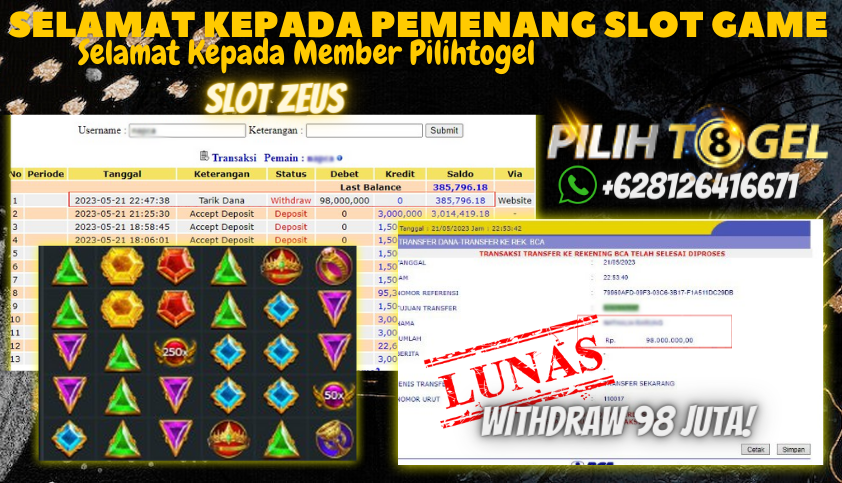 Bukti JP Slot Pragmatic Play Pilihtogel - Gates of Olympus