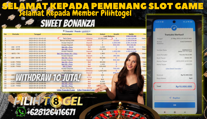 Bukti JP Slot Pragmatic Play Pilihtogel - Sweet Bonanza