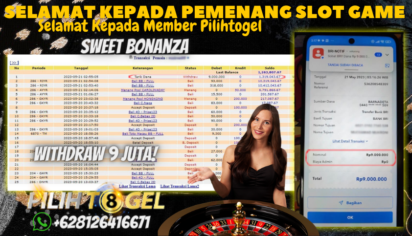 Bukti JP Slot Pragmatic Play Pilihtogel - Sweet Bonanza