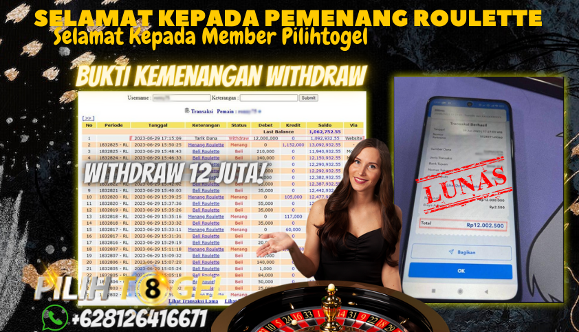 Bukti JP Casino Pilihtogel - Judi Roulette Online