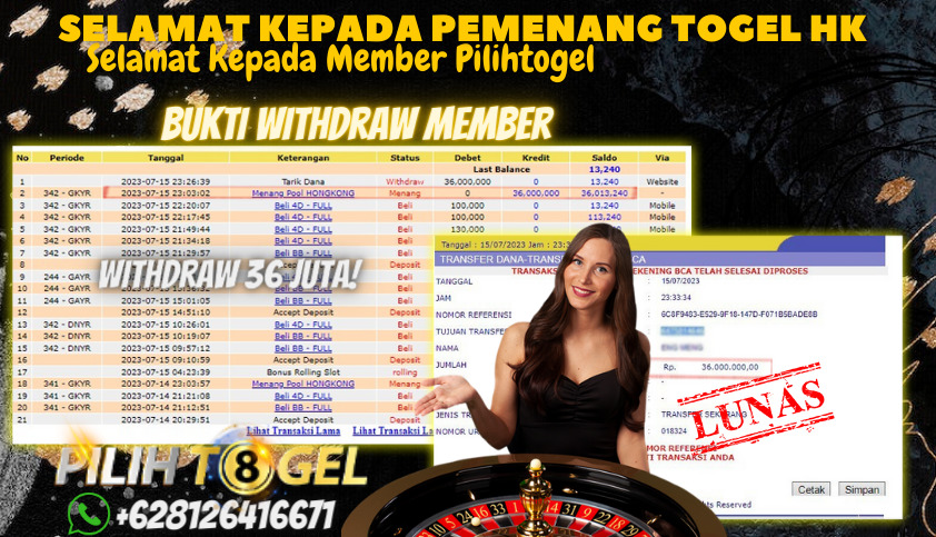 Bukti JP Togel Online Pilihtogel - Togel Hongkong