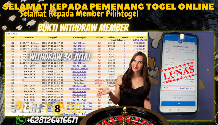 Bukti JP Togel Online Pilihtogel - Togel Taiwan