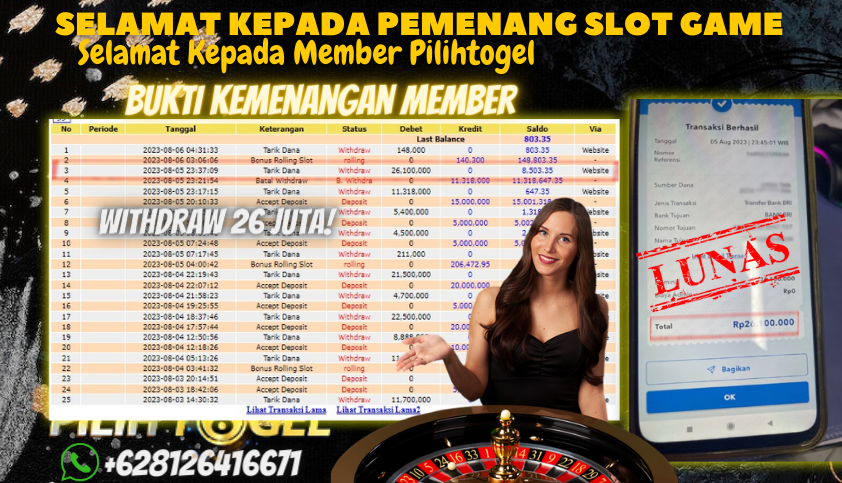 Bukti JP Slot Pragmatic Play Pilihtogel - Sweet Bonanza