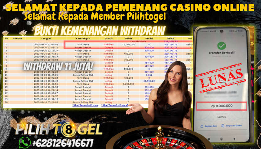 Bukti JP Live Casino - Roulette Online